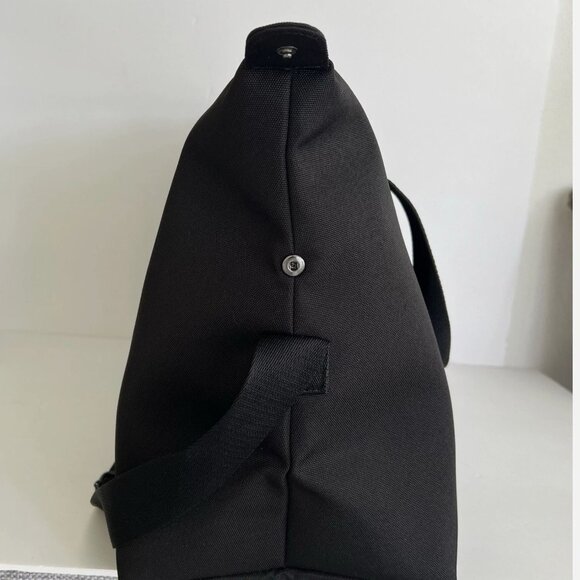 Coach Black Duffle Gold Colored "C" Adjustable Strap Travel Bag NEW - Picture 4 of 7